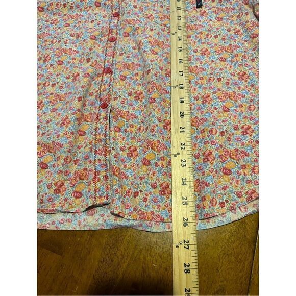 Vintage Winnie The Pooh Embroidered Pink Floral Button up Women’s Shirt Size XL - Picture 11 of 11